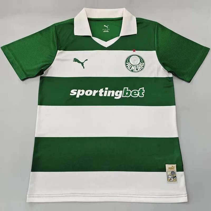 2025-26 Mens Palmeiras  Green White Special Edition Soccer Jersey