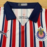2018 Mens Chivas Club World Cup Home Retro Long Sleeve Soccer Jersey