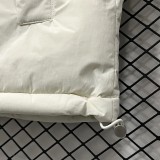 2025-26  AD Black White Hooded Cotton Coat X9001