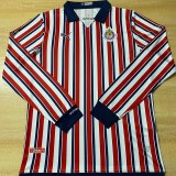2018 Mens Chivas Club World Cup Home Retro Long Sleeve Soccer Jersey