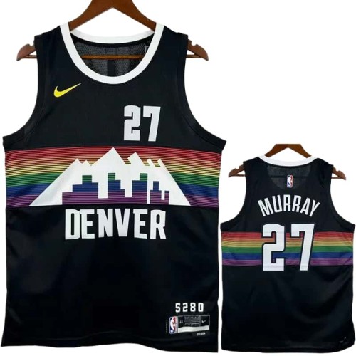 25-26 Nuggets MURRAY #27 Black City Edition Top Quality Hot Pressing NBA Jersey