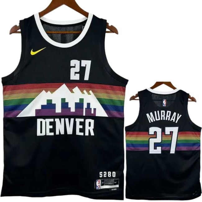 25-26 Nuggets MURRAY #27 Black City Edition Top Quality Hot Pressing NBA Jersey
