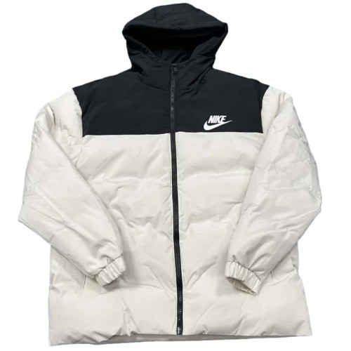 2025-26  NK Black White Hooded Cotton Coat  XD9901