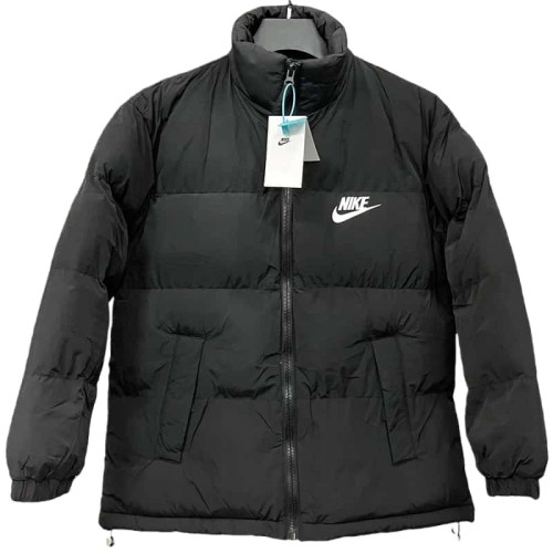 2025-26  NK Black Hooded Cotton Coat  X9002