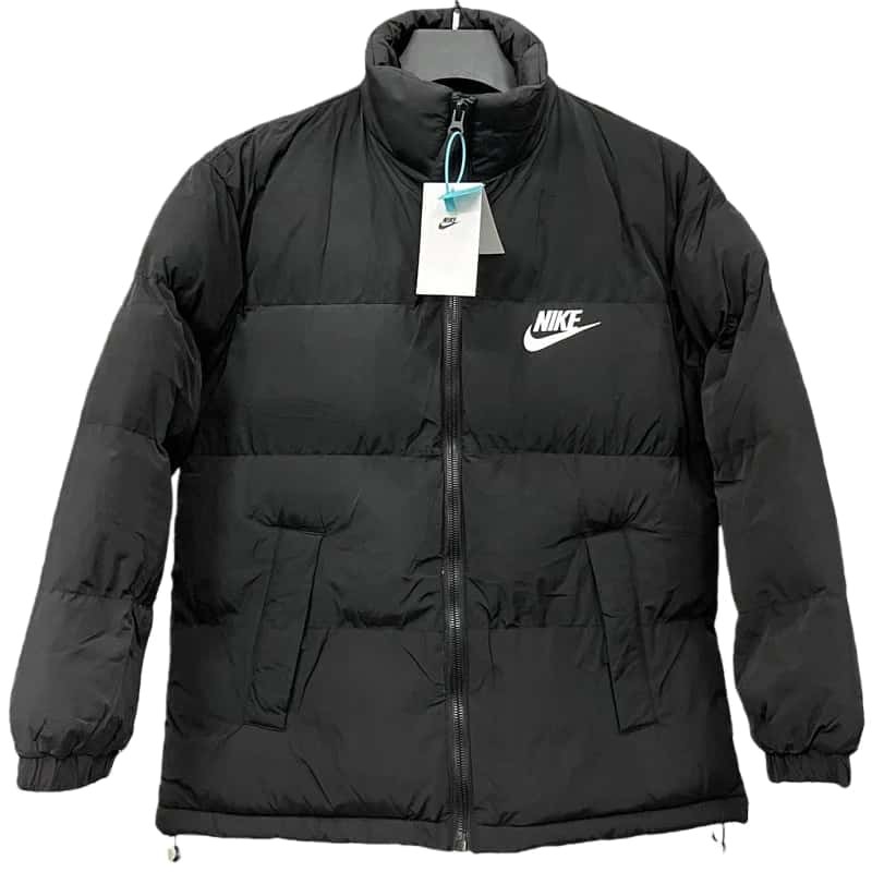 2025-26  NK Black Hooded Cotton Coat  X9002