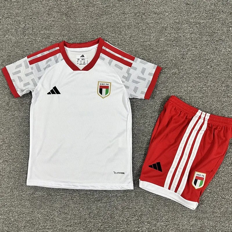2026-27 Kids United Arab Emirates Home white Soccer Jersey