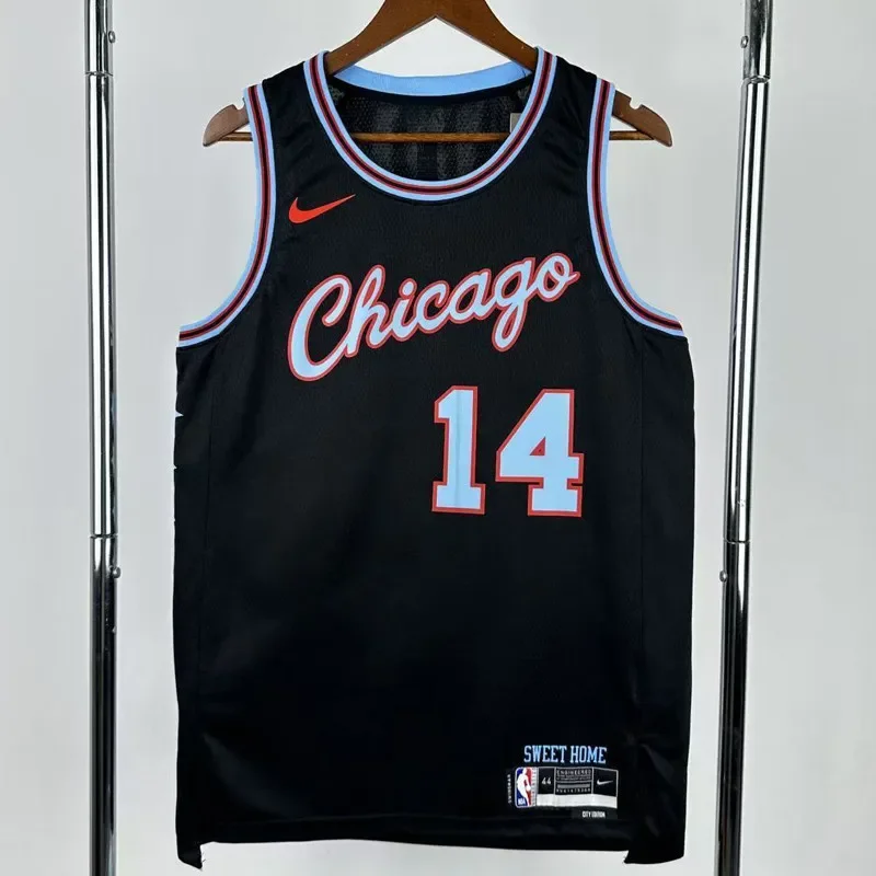 25-26 BULLS BUZELIS #14 Black City Edition Top Quality Hot Pressing NBA Jersey