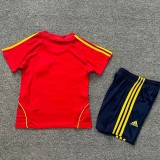 2008 Spain Home Kids Retro Soccer Jersey