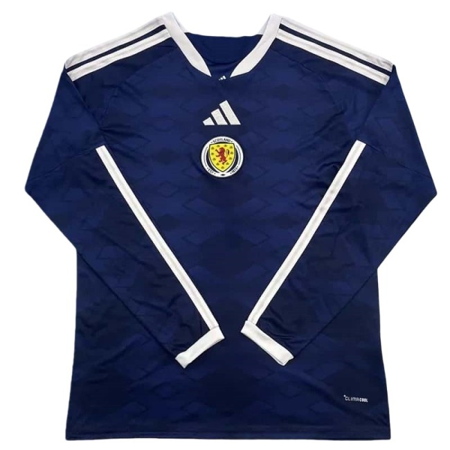 2026-27 Mens Scotland Home blue Long Sleeve Soccer Jersey