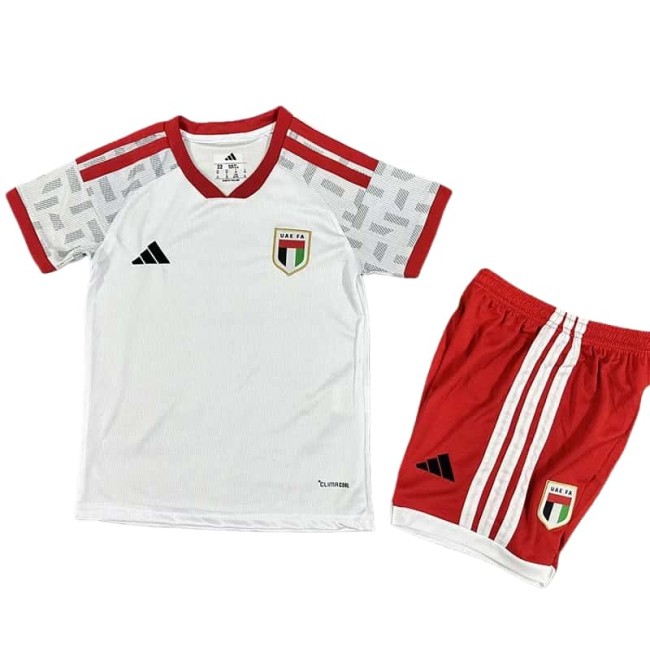 2026-27 Kids United Arab Emirates Home white Soccer Jersey