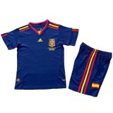 2010 Spain Away Kids Retro Soccer Jersey