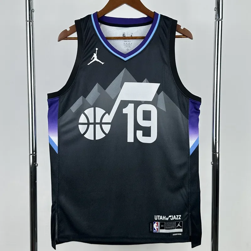 25-26 JAZZ BAILEY #19 Black Top Quality Hot Pressing NBA Jersey (Trapeze Edition) 飞人版