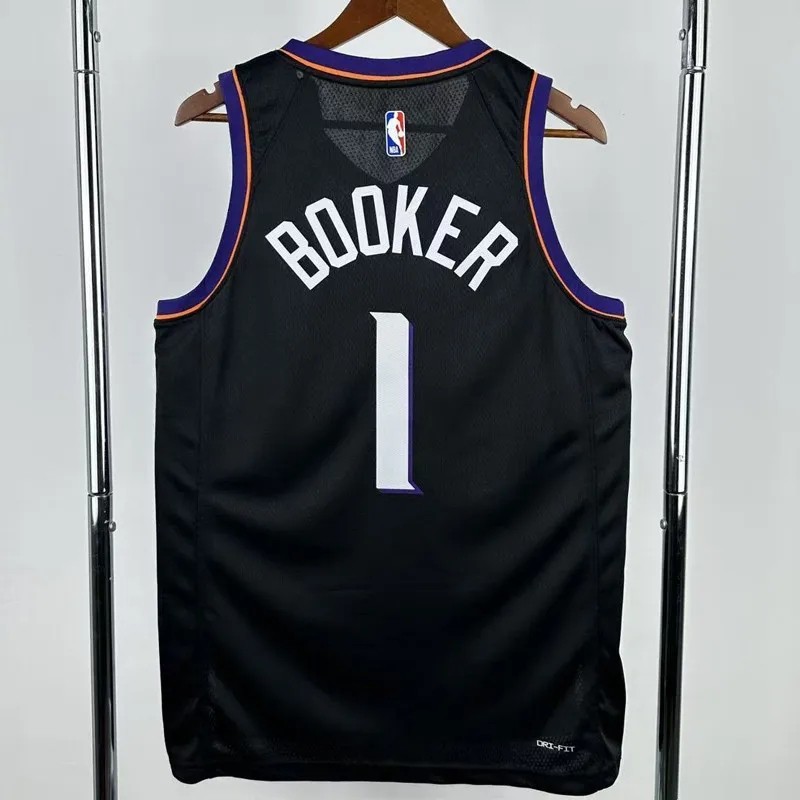 25-26 SUNS BOOKER #1 Black Top Quality Hot Pressing NBA Jersey