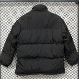 2025-26  NK Black Hooded Cotton Coat  X9002