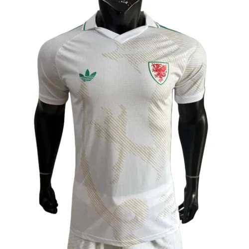 2026-27 Mens Wales away white  Player version Soccer Jersey