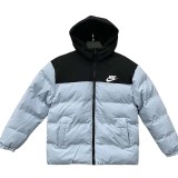 2025-26 NK Black Green Hooded Cotton Coat XD9901