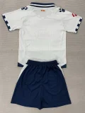 2025-26 Kids  RCD Espanyol Away white Soccer Jersey