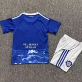 2025-26 Kids Como Home blue Soccer Jersey