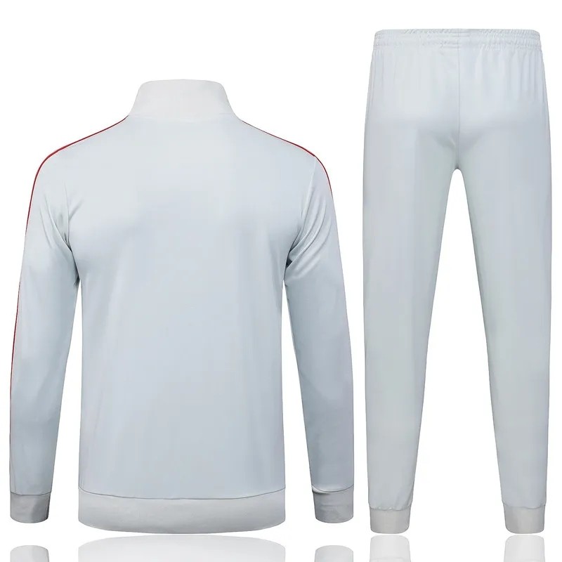 2025-26 Mens Flamengo Light gray Jacket Tracksuit  #A25100