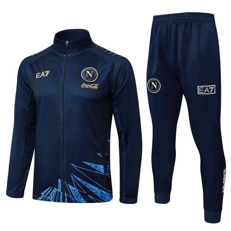 2025-26 Mens Napoli Royal blue Jacket Tracksuit  #A25105