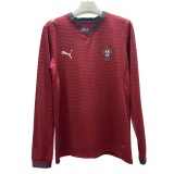 2026 Mens Portugal home red  long sleeve Soccer Jersey