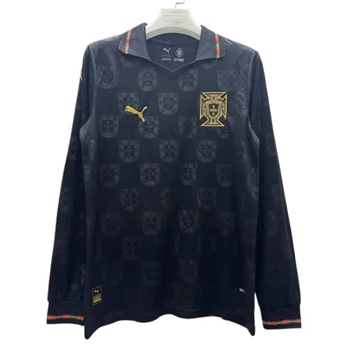 2026-27 Mens Portugal away black Long Sleeve soccer Jersey