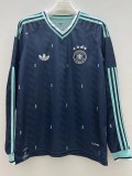 2026-27  Mens Germany blue away  Long Sleeve soccer  jersey