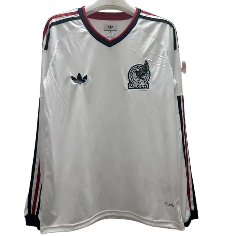 2026-27  Mens Mexico away white  long sleeve soccer jersey