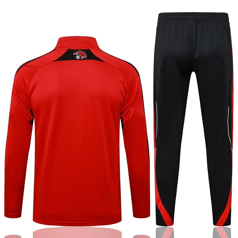2025-26 Flamengo Red Half Pull Tracksuit  #B25120