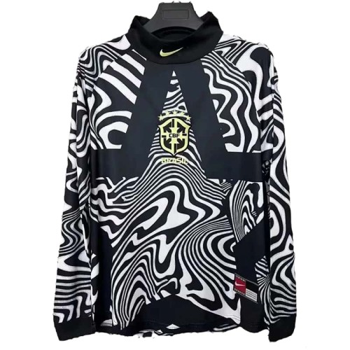 2025-26 Mens Brazil Special Edition Goalkeeper Long Sleeve Soccer Jersey