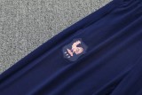 2025-26 Mens France Royal Blue Half Pull Tracksuit