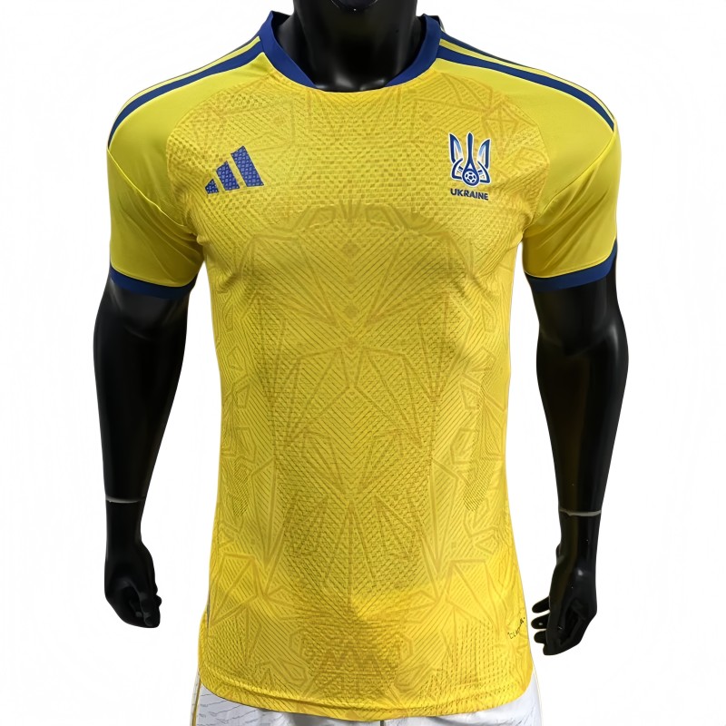 2026-27 Mens Ukraine Home yellow Player version Soccer Jersey