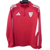 2025-26 Mens Sevilla red Half Pull Sportswear Top