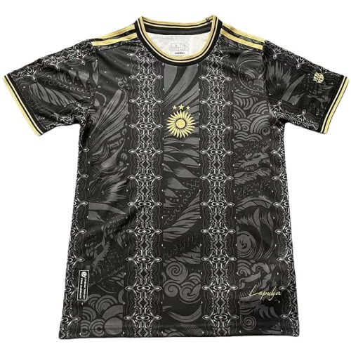 2025-26 Mens Argentina Black Gold Special Edition soccer  Jersey