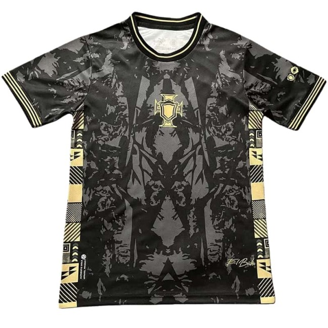 2025-26 Mens Portugal Black Gold Special Edition soccer Jersey