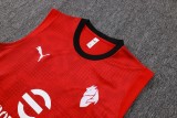 2025-26 Mens AC Milan red vest Training Short Suit #D25237