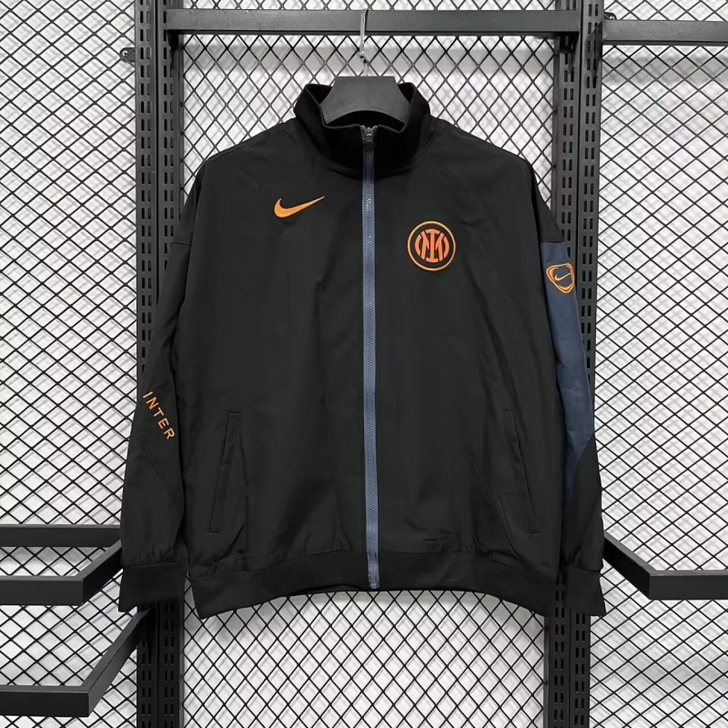 2025-26 Mens Inter Milan black Windbreaker