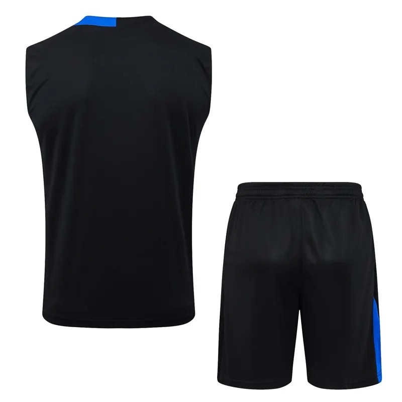 2025-26 Mens PSG Black vest short training suit  #D25239