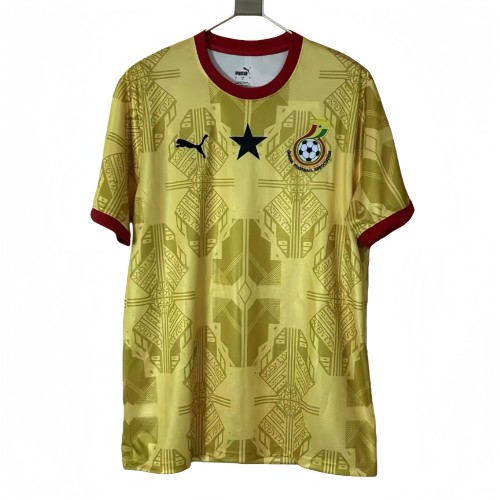 2026-27 Mens Ghana Yellow away soccer jersey