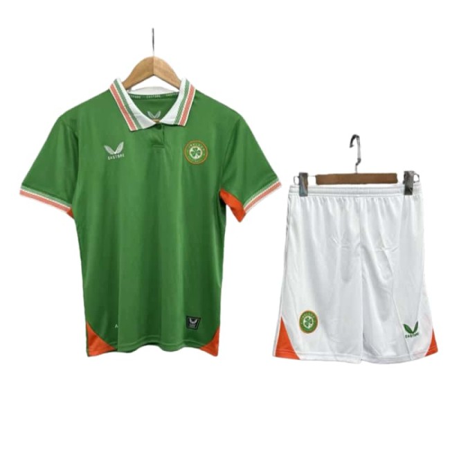 2025-26 Kids Ireland green home  Soccer Jersey