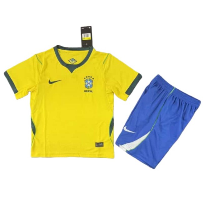 2026-27 Kids Brazil home Soccer Jersey