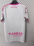 2025-26 Mens Zaragoza pink white soccer jersey