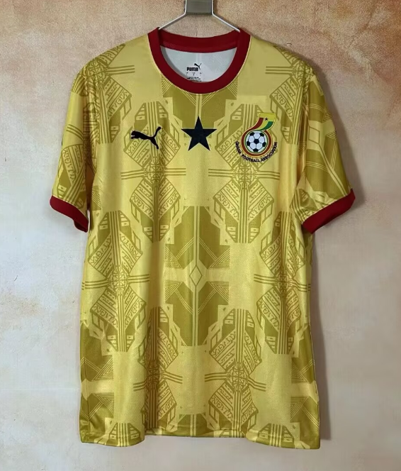 2026-27 Mens Ghana Yellow away soccer jersey