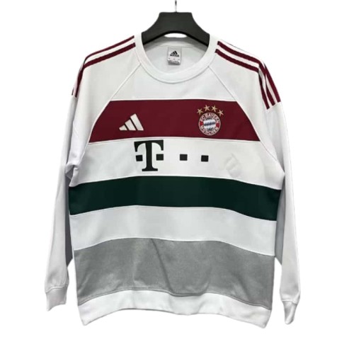 2025-26 Mens Bayern Munich white Hoodie (无帽卫衣)