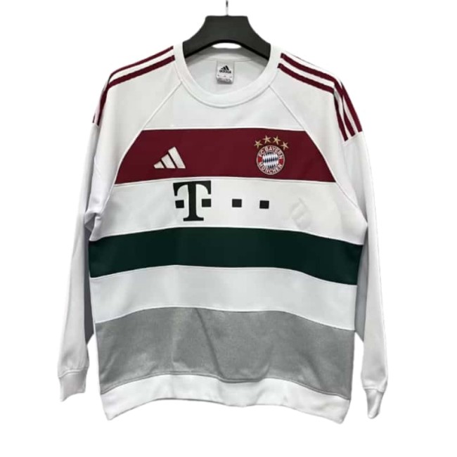2025-26 Mens Bayern Munich white Hoodie (无帽卫衣)