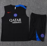 2025-26 Mens PSG Black vest short training suit  #D25239