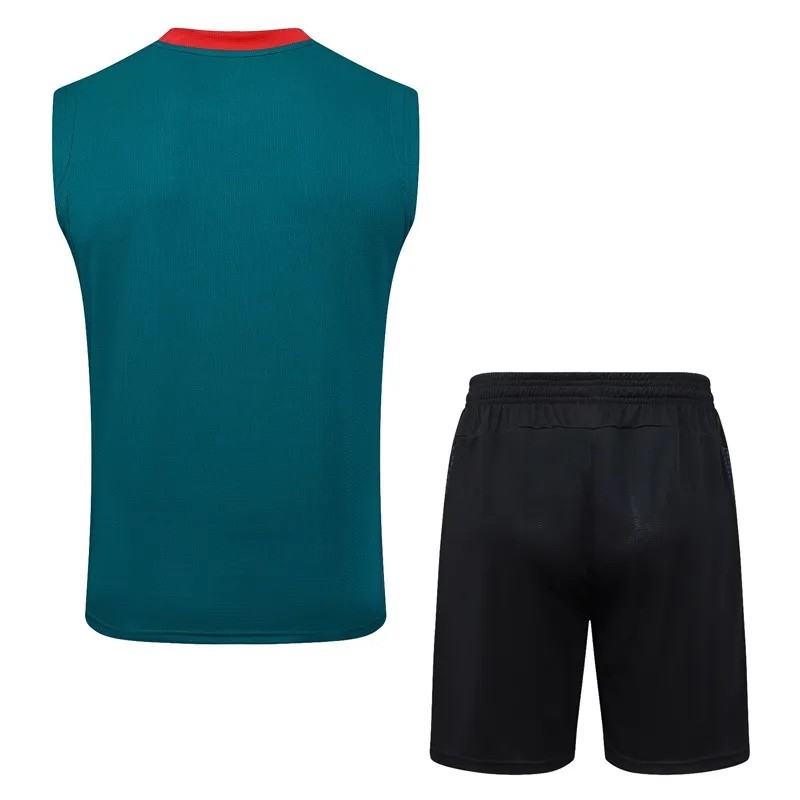 2025-26 Mens AC Milan Green vest Training Short Suit #D25231
