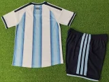 2026-27 Kids Argentina home with FIFA World Champions 2022 Patch Player Version soccer Jersey