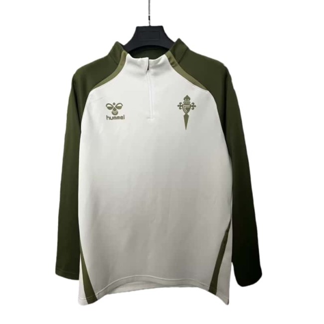 2025-26 Mens Celta  white Half Pull Sportswear Top