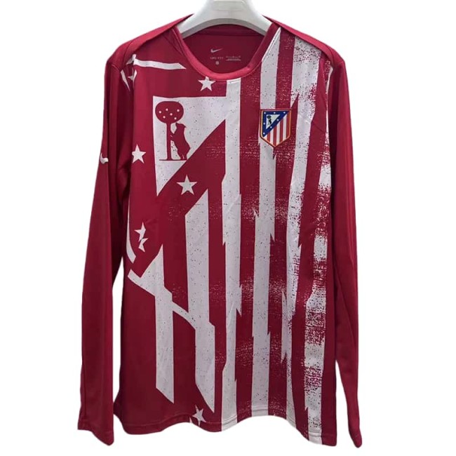 2025-26 Mens Atletico Madrid red Long sleeve jersey